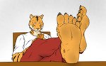 Rating: s
ID: 5376488
Date: 2025-02-16 01:43:56 -0500
Status: active
Score: 43
anthro barefoot beastars bill_(beastars) bottomwear claws clothing dirty dirty_feet electronics feet feet_up felid foot_fetish foot_focus foot_on_table furniture hi_res hindpaw looking_at_object looking_at_phone male mammal oblivious pantherine pants paws phone shirt smellslikejavier smelly smelly_feet solo sweatpants table tiger toe_claws toes topwear post #5376488