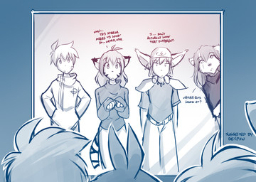 2018 anthro armor basitin blue_background canine clothed clothing confusion dialogue english_text eye_scar feline female flora_(twokinds) fur gradient_background group hands_on_hips helmet hi_res human keidran keith_keiser magic_mirror male mammal mirror monochrome natani pauldron reflection scar simple_background sketch striped_fur stripes text tiger tom_fischbach trace_legacy twokinds webcomic wolf
Rating: Safe
Score: 11
User: Iago1
Date: June 18, 2018 2018 anthro armor basitin blue_background canine clothed clothing confusion dialogue english_text eye_scar feline female flora_(twokinds) fur gradient_background group hands_on_hips helmet hi_res human keidran keith_keiser magic_mirror male mammal mirror monochrome natani pauldron reflection scar simple_background sketch striped_fur stripes text tiger tom_fischbach trace_legacy twokinds webcomic wolf
Rating: Safe
Score: 11
User: Iago1
Date: June 18, 2018