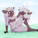 Rating: s
ID: 4546425
Date: 2024-01-20 06:15:27 -0500
Status: active
Score: 240
1:1 anthro anthrofied bell bell_collar bent_leg blush bovid bra caprine clothed clothing collar duo eye_contact female feral fluffy grass heart_symbol hi_res horn lamball lionbun looking_at_another male mammal on_another outside pal_(species) palworld panties plant pocketpair sheep sitting sitting_on_ground sky underwear underwear_only post #4546425