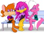 Rating: s
ID: 2561214
Date: 2021-01-07 04:30:22 -0500
Status: active
Score: 11
3_toes 4:3 absurd_res anas anatid anseriform anthro avian ballisticfury barefoot beak bedroom_eyes bimbette bird bottomwear brown_rat clothed clothing crossed_legs dabbling_duck duck eyeshadow feet female fur furgonomics group hair hi_res makeup mallard mammal margot_mallard membrane_(anatomy) mephitid murid murine narrowed_eyes orange_body orange_fur pink_body pink_fur rat rhubella_rat rodent seductive simple_background skirt skunk striped_skunk tail tail_through_skirt tiny_toon_adventures toes warner_brothers webbed_feet white_body white_fur white_hair post #2561214