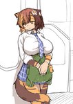 Rating: s
ID: 4292860
Date: 2023-09-15 05:16:21 -0400
Status: active
Score: 84
accessory amber_eyes anthro backpack big_breasts bored bottomwear breasts brown_hair calico_cat clothed clothing collared_shirt domestic_cat dress_shirt felid feline felis female fur hair hair_accessory hairclip holding_backpack huge_breasts inside_train kagarimachi_ame kemono looking_aside mammal multicolored_body multicolored_fur multicolored_hair necktie nekotsuki_kohime public_transportation rapid_transit school_uniform shirt sketch skirt solo standing subway tail teru_teru_bozu tired_eyes topwear train two_tone_hair uniform vehicle post #4292860