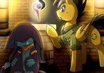 Rating: s
ID: 4406415
Date: 2023-11-10 16:36:03 -0500
Status: active
Score: 42
ahuizotl ahuizotl_(mlp) blue_body blue_paws blue_underbelly bodily_fluids brick_floor brick_wall clothed clothing daring_do_(mlp) duo equid equine female feral friendship_is_magic grey_hair hair hasbro male mammal multicolored_body my_little_pony mythological_creature mythological_equine mythology no_underwear open_mouth pegasus pillar purple_body shirt story story_in_description sweat tears topwear two_tone_body vavacung wall_(structure) wings yellow_body post #4406415