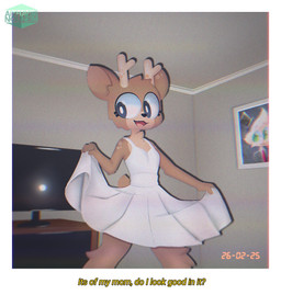 Rating: s
ID: 5671750
Date: 2025-06-27 17:45:11 -0400
Status: active
Score: 18
2025 aiyhav_(aiyhav_nouneim) aiyhav_nouneim anthro antlers artist_logo artist_name black_nose border brown_body brown_fur chest_tuft clothed clothing clothing_lift countershading crossdressing dated deer detailed_background dress dress_lift electronics femboy fur fur_markings furniture grey_eyes happy hi_res horn inside logo looking_away male mammal markings multicolored_body multicolored_fur oakley_(aiyhav_nouneim) open_mouth photo picture_frame solo standing tan_body tan_fur television text tuft two_tone_body two_tone_fur white_border white_clothing white_dress yellow_text post #5671750