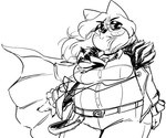 Rating: s
ID: 5318536
Date: 2025-01-19 23:57:32 -0500
Status: active
Score: 13
2025 4_fingers alternative_fashion anaugi anthro badger belt black_and_white boa_(clothing) bottomwear cape clothed clothing collared_shirt dress_shirt eyewear feet female fingers fur glasses hair j-fashion jewelry looking_at_viewer mammal monochrome mustelid musteline nails necklace nuggy_(anaugi) ouji_(fashion) overweight overweight_female pants pink_body pink_fur round_glasses shirt simple_background sketch small_glasses snaggle_tooth solo standing star_eyes starry_eyes topwear trans_(lore) trans_woman_(lore) white_background post #5318536