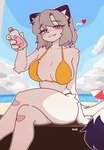 Rating: s
ID: 5552207
Date: 2025-05-06 01:51:40 -0400
Status: active
Score: 23
2025 anthro arm_tuft baby_oil beach beach_umbrella big_breasts bikini breasts clothing collarbone crossed_legs dipstick_tail eyebrows eyelashes female fur grey_hair hair heart_symbol hi_res holding_object inner_ear_fluff kemono kloe_mone mammal markings mustelid musteline outside parasol purple_eyes shoulder_tuft sitting solo stoat swimwear tail tail_markings true_musteline tuft two-piece_swimsuit weasel white_body white_fur yellow_bikini yellow_clothing yellow_swimwear post #5552207