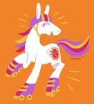 Rating: s
ID: 4934622
Date: 2024-07-22 00:19:24 -0400
Status: active
Score: 3
2023 armor artist_name bicycle_helmet blonde_mane cutie_mark digital_drawing_(artwork) digital_media_(artwork) dot_eyes earth_pony equid equine eyelashes female feral flat_colors fur greengrizz hasbro headgear helmet hi_res hooves horse long_tail mammal mane markings mlp_g3 multicolored_mane multicolored_tail my_little_pony my_little_pony_(2003) open_mouth open_smile orange_background pattern_headgear pattern_helmet pink_mane pony pre-g4 purple_eyes purple_helmet purple_mane purple_tail quad_skates raised_leg roller_skates side_view simple_background simple_eyes smile solo striped_headgear striped_helmet striped_markings striped_tail stripes sunny_daze_(mlp_g3) tail tail_markings text unguligrade white_body white_fur yellow_tail post #4934622