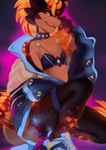 Rating: s
ID: 3418346
Date: 2022-06-29 14:10:56 -0400
Status: active
Score: 33
anthro bra clothing collar ember_(disambiguation) fire flaming_hair footwear glowing horn jacket kobold lava legwear liloli_(artist) nonbinary_(lore) pinup pose pseudo_hair scalie shoes simple_background smile sneakers solo tight_clothing tights topwear underwear yellow_eyes post #3418346