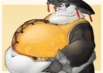 Rating: s
ID: 5722836
Date: 2025-07-20 22:05:47 -0400
Status: active
Score: 23
absurd_res anthro bear belly belly_grab big_belly cjk_character clothing exposed_belly eyes_closed eyewear fur giant_panda glasses half-length_portrait hand_on_belly hat headgear headwear hi_res huge_belly love_handles male mammal mihoyo navel neck_tuft obese obese_anthro obese_male overweight overweight_anthro overweight_male pan_yinhu portrait qatoro simple_background solo topwear tuft white_body white_fur zenless_zone_zero post #5722836