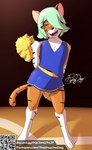 Rating: s
ID: 4184991
Date: 2023-07-21 20:02:35 -0400
Status: active
Score: 50
aged_down anthro bottomwear cheerleader cheerleader_outfit clothing felid female fur green_hair hair hair_over_eye hand_behind_back hi_res mammal obstructed_eye one_eye_obstructed orange_body orange_fur pantherine pom_poms qr_code short_hair signature skirt solo stripes text thepsychodog tiger url valarie_(psychodog) white_body white_fur young young_anthro young_female post #4184991