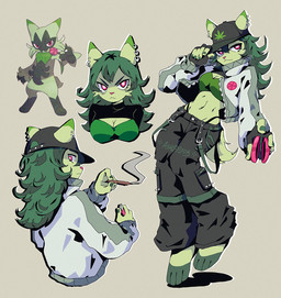 Rating: s
ID: 5683661
Date: 2025-07-03 08:44:59 -0400
Status: active
Score: 54
anthro anthrofied ashleyloob barefoot baseball_cap belt belt_buckle black_bottomwear black_clothing black_gloves black_handwear black_pants black_topwear bottomwear breasts buckle cigarette cleavage closed_smile clothed clothed_anthro clothed_female clothing colored_nails crop_top dark_hair drugs ear_piercing ear_ring feet felid feline female fingerless_gloves fingers floragato frown fully_clothed fully_clothed_anthro fully_clothed_female fur furgonomic_hat furgonomic_headwear furgonomics generation_9_pokemon gloves green_body green_clothing green_fur green_hair green_nails green_shirt green_topwear grey_background grey_clothing grey_jacket grey_topwear hair half-closed_eyes handwear hat headgear headwear holding_cigarette holding_clothing holding_hat holding_headgear holding_headwear holding_object holding_toy jacket lighter long_hair looking_aside looking_at_viewer mammal marijuana marijuana_blunt midriff mouth_closed multiple_piercings nails narrowed_eyes navel navel_piercing nintendo pants paws piercing pink_nose pokemon pokemon_(species) pokemorph raised_arm red_eyes ring_piercing shirt signature simple_background smile smiling_at_viewer smirk smirking_at_viewer smoke smoking smoking_marijuana solo stoned streetwear substance_intoxication tail tired_eyes topwear toy yo-yo post #5683661