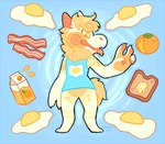 Rating: s
ID: 5578911
Date: 2025-05-17 14:07:16 -0400
Status: active
Score: 1
2017 3_toes 4_fingers anthro artist_name bacon blue_background blue_clothing blue_shirt blue_tank_top blue_topwear bottomless bottomless_male bread butter carton chotpot claws clothed clothing colored cooked_food dairy_products digital_drawing_(artwork) digital_media_(artwork) egg english_description fangs feet finger_claws fingers fluffy fluffy_tail food fruit full-length_portrait fur hair hand_pawpads juice_(beverage) juice_carton kragoc light lighting male markings meat multicolored_body multicolored_fur neck_tuft open_mouth orange_(fruit) orange_claws orange_eyes orange_hair orange_juice orange_tail pawpads pink_inner_ear pink_markings pink_pawpads pink_tongue plant portrait pupils shirt short_hair simple_background solo standing swirl_(marking) tail tamago_(chotpot) tank_top teeth text toast toes tongue tongue_out topwear tuft yellow_body yellow_fur yellow_pupils yellow_sclera post #5578911