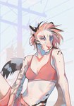 Rating: s
ID: 5649990
Date: 2025-06-17 23:35:13 -0400
Status: active
Score: 12
anthro black_markings blackscour blue_eyes bottomwear bra clothed clothing felid female fur hair hi_res looking_at_viewer mammal markings mouth_closed pink_bottomwear pink_bra pink_clothing pink_hair pink_markings pink_underwear solo underwear whiskers white_body white_fur post #5649990