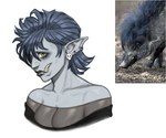 Rating: s
ID: 5542757
Date: 2025-05-01 21:13:48 -0400
Status: active
Score: 5
2025 ambiguous_feral ambiguous_gender bingoblin black_clothing black_lips black_shirt black_topwear blue_hair breasts bust_portrait cleavage closed_frown clothed clothed_female clothed_humanoid clothing colored digital_drawing_(artwork) digital_media_(artwork) dirt duo ear_piercing ear_ring english_description female female_humanoid feral frown grey_body grey_skin hair hair_over_eye hi_res humanoid humanoid_pointy_ears light lighting lips mammal medium_hair mouth_closed orc photo_reference piercing pointy_ears portrait reference_image ring_piercing shaded shirt simple_background skull_ear_piercing solo_focus suid suine sus_(pig) topwear tusks visayan_warty_pig yellow_eyes post #5542757