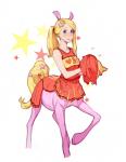 Rating: s
ID: 1407065
Date: 2017-12-22 03:49:30 -0500
Status: active
Score: 32
2017 blonde_hair blue_eyes blush bottomwear breasts centaur cheerleader clothed clothing embarrassed equid equid_taur european_mythology fake_ears fake_equine_ears female greek_mythology hair humanoid_taur looking_at_viewer mammal mammal_taur materclaws mythology pigtails pom_poms shirt simple_background skirt solo star taur topwear white_background post #1407065