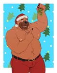 Rating: s
ID: 5436586
Date: 2025-03-16 07:33:22 -0400
Status: active
Score: 14
2024 anthro barazoku bear belly belly_hair belt biceps blush bodily_fluids body_hair border bottomwear bulge chest_hair christmas christmas_background christmas_clothing christmas_headwear clothed clothing gesture hand_gesture hat headgear headwear hi_res holding_mistletoe holidays looking_at_viewer male mammal manly mature_male mistletoe naikuma navel nipples open_mouth pants pecs plant pointing red_bottomwear red_clothing red_pants santa_hat slightly_chubby solo sweat sweatdrop topless triceps white_border post #5436586