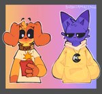 Rating: s
ID: 5072370
Date: 2024-09-24 19:52:33 -0400
Status: active
Score: 90
2024 anthro artist_name black_nose black_sclera blush blush_lines canid canine canis catnap_(poppy_playtime) cellphone clothed clothing collar critters_(poppy_playtime) digital_media_(artwork) dogday_(poppy_playtime) domestic_cat domestic_dog duo electronics english_text felid feline felis flustered fur hair half-closed_eyes half_moon hand_in_pocket holding_cellphone holding_object holding_phone hoodie jewelry looking_at_another looking_at_cellphone looking_at_object looking_at_phone male mammal mob_entertainment moon moon_necklace multicolored_body multicolored_ears multicolored_fur narrowed_eyes necklace on_top orange_body orange_clothing orange_ears orange_fur orange_hair orange_shirt orange_t-shirt orange_topwear phone pockets poppy_playtime purple_body purple_ears purple_fur purple_hair shirt smiling_critters standing sun sun_necklace sushiamazing t-shirt text text_on_collar topwear two_tone_ears white_eyes yellow_clothing yellow_hoodie yellow_topwear post #5072370