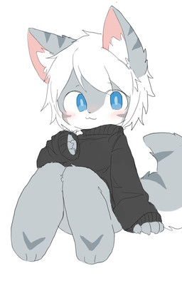 Rating: s
ID: 5594612
Date: 2025-05-24 07:34:40 -0400
Status: active
Score: 25
ambiguous_gender anthro biped black_clothing black_hoodie black_topwear blue_eyes blush blush_lines chano clothing facial_markings fur grey_body grey_fur hair head_markings hi_res hoodie kemono markings oversized_sleeves sleeves_past_wrists solo topwear white_hair post #5594612