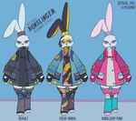 Rating: s
ID: 3960361
Date: 2023-03-29 19:13:51 -0400
Status: active
Score: 45
3_toes accessory albino alternate_color alternate_form alternative_fashion anthro anthrofied belt belt_buckle blue_eyes buckle bun_bun_bang_bang bunslinger_(outrage_mk2) button_(fastener) button_eyes clothed clothing coat countershade_ears countershading cyberpop digital_media_(artwork) digitigrade english_text epic_games feet female fingerless_gloves fortnite front_view fur gloves group gun hair_accessory handgun handwear harness hi_res holding_object holding_weapon holstered_pistol j-fashion knee_pads lagomorph legwear leporid long_ears mammal model_sheet multicolored_body multicolored_fur one_ear_up outrage_mk2 overcoat paint paint_on_self paint_splatter painted_clothing pastel_theme piercing pink_eyes pink_nose rabbit ranged_weapon red_eyes revolver ring_piercing simple_background smile solo spiked_hairband standing stockings streetwear techwear text toeless_legwear toeless_stockings toes topwear weapon white_body white_fur x_pupils post #3960361