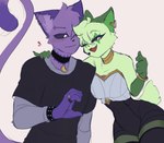 Rating: s
ID: 5547097
Date: 2025-05-03 20:46:49 -0400
Status: active
Score: 26
1:1 alternative_fashion anthro black_collar black_eyes catnap_(poppy_playtime) cheek_tuft collar digital_drawing_(artwork) digital_media_(artwork) domestic_cat duo ear_piercing ear_ring emo facial_tuft felid feline felis female fur generation_9_pokemon golden_collar head_tuft heart_reaction heart_symbol hi_res humanoid humor ivy_(ki_kidrew) ki_kidrew looking_at_viewer love male male/female mammal meowscarada mob_entertainment nintendo one_eye_closed open_mouth piercing pokemon pokemon_(species) poppy_playtime pupils ring_piercing smile smiling_critters tail tail_motion tailwag thick_thighs tuft unrequited_love white_pupils wink winking_at_viewer post #5547097