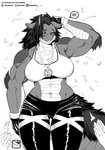 Rating: s
ID: 2244501
Date: 2020-05-06 05:41:19 -0400
Status: active
Score: 49
abs absurd_res anthro arm_tuft biceps big_breasts black_bottomwear black_clothing black_gloves black_handwear blush bottomwear breasts butt butt_from_the_front clapping clothed clothing elbow_tuft eyes_closed female front_view fur fur_tuft gloves group hair hand_on_head handwear hi_res midriff monochrome murazaki muscular muscular_female non-mammal_breasts pictographics reptile scales scalie solo_focus speech_bubble tuft ventral_scales post #2244501