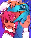 Rating: s
ID: 5420680
Date: 2025-03-08 18:16:42 -0500
Status: active
Score: 22
0ct0m0n0 ambiguous_gender artist_name blue_eyes clothed clothing diego_brando dinosaur dromaeosaurid duo feral hair hat headgear headwear hi_res hot_pants_(jjba) human jojo's_bizarre_adventure mammal orange_body orange_skin pink_eyes pink_hair prehistoric_species pupils red_tongue reptile scalie scary_monsters sharp_teeth slit_pupils teeth text theropod tongue tongue_out white_clothing white_hat white_headwear post #5420680