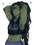 Rating: s
ID: 2258918
Date: 2020-05-16 15:50:15 -0400
Status: active
Score: 63
3:4 abs breasts female half-orc half_orc humanoid hybrid microkumo muscular muscular_female not_furry profanity question_mark simple_background small_breasts text tusks vamii'ra white_background post #2258918