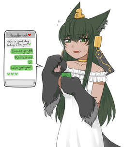 Rating: s
ID: 3016777
Date: 2021-11-09 03:33:36 -0500
Status: active
Score: 98
animal_humanoid anubis_(mge) blush canid canid_humanoid canine canine_humanoid catmouth clothed clothing collarbone cute_fangs dress electronics english_text fangs female furry_problems green_eyes green_hair hair hi_res holding_object humanoid humor inner_ear_fluff jackal_humanoid mammal mammal_humanoid monster_girl_(genre) monster_girl_encyclopedia open_mouth pawpads phone simple_background solo teeth text texting tuft unacommodating_design white_background white_clothing white_dress post #3016777