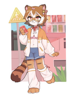 Rating: s
ID: 5704038
Date: 2025-07-12 14:21:06 -0400
Status: active
Score: 23
2022 accessory anthro biped brown_ear_tips brown_hair brown_markings canid canine clothed clothed_anthro clothed_female clothing colored countershade_face countershade_feet countershade_hands countershade_legs countershade_neck countershade_tail countershade_torso countershading crayon_(artist) dipstick_ears ear_markings eyewear feet female female_anthro front_view fully_clothed fully_clothed_anthro fully_clothed_female glasses green_eyes hair hair_accessory hi_res highlights_(coloring) jacket mammal markings midriff multicolored_ears multicolored_eyes navel open_clothing open_jacket open_topwear outside pink_eyes pink_inner_ear potatotanuki_(potatoximon) raccoon_dog smile solo standing tail tanuki topwear two_tone_eyes white_body white_countershading white_highlights post #5704038