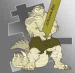 Rating: s
ID: 1555951
Date: 2018-05-26 05:58:07 -0400
Status: active
Score: 92
abs absurd_res alligator alligatorid anthro big_biceps big_muscles bottomwear caber caber_toss carrying_another claws clothed clothing crocodilian english_text green_body green_scales hi_res holding_object kaiju kilt korboryn log long_tail male muscular muscular_anthro muscular_male nightterror partially_clothed pecs reptile scales scalie sharp_teeth simple_background smile solo standing tail teeth text thick_tail white_body white_scales wood yellow_eyes post #1555951