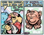 Rating: s
ID: 5560404
Date: 2025-05-09 16:47:28 -0400
Status: active
Score: 20
2025 2_panel_comic 4_fingers 4_toes abstract_background aloha_shirt anthro artist_name blue_hair canid canine canis clothing comic dialogue digital_media_(artwork) domestic_dog duo english_text facial_hair feet female fingers fur hair hand_on_another's_head head_lick licking licking_another male male/female mammal pattern_clothing pattern_shirt pattern_topwear pink_body pink_fur rawdawgcomics shirt solo soyjak stahli_(rawdawgcomics) text toes tongue topwear waddling_head yellow_body yellow_fur post #5560404