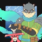 Rating: s
ID: 4334761
Date: 2023-10-05 18:57:56 -0400
Status: active
Score: 5
1:1 2023 anthro armor blue_eyes bone cape clothed clothing colored cute_fangs digital_media_(artwork) fangs front_view fully_clothed fur gauntlets gloves green_clothing handwear headgear helmet hi_res leaning_on_object male mammal markings melee_weapon pose potion pouch_(clothing) procyonid raccoon shoulder_guards simple_background skull smile solo spikes standing super-nova swaggy_tamago sword teeth torn_cape torn_clothing weapon yellow_body yellow_fur post #4334761