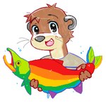 Rating: s
ID: 5615067
Date: 2025-06-01 20:03:33 -0400
Status: active
Score: 8
alunka ambiguous_gender anthro brown_body brown_fur duo eyebrows fangs feral fish fur kemono lgbt_pride mammal marine multicolored_body mustelid open_mouth otter pride_colors rainbow_body salmon salmonid_(fish) smile teeth whiskers post #5615067
