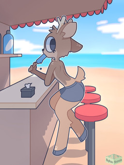 Rating: s
ID: 5671426
Date: 2025-06-27 15:29:38 -0400
Status: active
Score: 36
2021 aiyhav_nouneim anthro antlers artist_logo artist_name beach black_nose bottle bottomwear brown_body brown_fur chair chest_tuft clothing container countershading deer detailed_background eating eating_food femboy food fur fur_markings furniture grey_bottomwear grey_clothing grey_eyes grey_hooves grey_shorts hi_res hooves horn logo looking_back male mammal markings multicolored_body multicolored_fur oakley_(aiyhav_nouneim) on_chair outside popsicle popsicle_in_mouth popsicle_melting sand sea short_tail shorts sitting sitting_on_chair sitting_on_stool sky snack_bar solo standing stool tail tan_body tan_fur text tissue_box tuft two_tone_body two_tone_fur water post #5671426