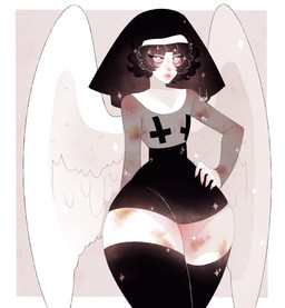 Rating: s
ID: 5519736
Date: 2025-04-21 08:46:41 -0400
Status: active
Score: 3
absurd_res ambiguous_gender angel angel_humanoid ash_kinoshita black_hair bottomwear bruised bruised_arm clothing cross dreamalgia feathered_wings feathers flat_chested hair hi_res humanoid inverted_cross lips nonbinary_(lore) nun_habit pasties pear-shaped_figure religious_clothing shirt skirt solo topwear translucent translucent_clothing translucent_shirt translucent_topwear wide_hips winged_humanoid wings post #5519736