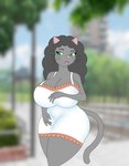 Rating: s
ID: 4943315
Date: 2024-07-26 02:48:23 -0400
Status: active
Score: 15
aby_eyeshine anthro big_breasts blurred_background breasts cleavage clothed clothing curly_hair domestic_cat dress felid feline felis female foxtide888 green_eyes grey_body grey_hair hair huge_breasts kevin_and_kell lipstick looking_at_another makeup mammal mature_female outside solo tail thick_thighs tight_clothing tight_dress whiskers post #4943315