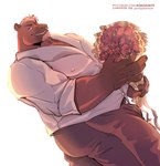 Rating: s
ID: 5573341
Date: 2025-05-15 02:44:07 -0400
Status: active
Score: 12
2025 5_fingers anthro belly big_belly big_pecs biped bottomwear bouquet brown_body brown_fur bulge bulge_from_behind candy capybara caviid chocolate clothing collared_shirt dessert dress_shirt ear_piercing facial_hair facial_piercing fingers flower food fur goatee hair hi_res holding_object koko2unite lip_piercing looking_at_viewer looking_back male mammal maroon_clothing multicolored_body multicolored_fur musclegut muscular muscular_anthro muscular_male nipple_outline overweight overweight_anthro overweight_male pants pecs piercing plant red_flower rodent rose_(flower) shirt small_ears smile smiling_at_viewer standing text topwear two_tone_body two_tone_fur url white_clothing white_hair white_shirt white_topwear post #5573341