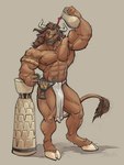 Rating: s
ID: 4882357
Date: 2024-06-27 18:37:31 -0400
Status: active
Score: 31
2024 3:4 5_fingers abs alcohol anthro beverage bottomwear bovid bovine brown_body brown_fur brown_hair clothed clothed_anthro clothed_male clothing deriaz european_mythology fingers fur greek_mythology hair hooves horn humanoid_hands iason_avarta loincloth male mammal minotaur muscular muscular_anthro muscular_male mythology navel nipples pecs solo standing topless topless_anthro topless_male wine post #4882357