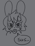 Rating: s
ID: 4086031
Date: 2023-06-01 11:46:08 -0400
Status: active
Score: 7
2022 2_horns ambient_among_us among_us among_us_eyes among_us_pareidolia anthro clothed clothing crewmate_(among_us) dialogue digital_drawing_(artwork) digital_media_(artwork) ears_up ellipsis english_text fur grey_background hair head_horn horn innersloth lagomorph leporid looking_at_viewer mammal monochrome open_mouth rabbit simple_background softimp solo speech_bubble text post #4086031