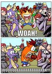 Rating: s
ID: 2313018
Date: 2020-06-29 23:29:08 -0400
Status: active
Score: 226
2020 2_horns absurd_res activision animated_skeleton anthro armor bandicoot beanie biped black_eyes black_nose blue_bottomwear blue_clothing blue_pants bone border bottomwear bow_tie breasts canid canine canis capcom cleavage clothed clothing clown crash_bandicoot crash_bandicoot_(series) croc_(croc) croc_(series) crocodile crocodilian crossover crowd crystal_dynamics digital_media_(artwork) dino_crisis domestic_dog dragon english_text european_mythology eve_(parasite_eve) female fingerless_gloves fire footwear fur gecko gex_(series) gex_the_gecko gloves green_body green_eyes green_scales grin group hair handwear hat headgear headwear hi_res horn human humanoid impact_(font) kevintrentin legacy_of_kain lizard machine male mammal marsupial medievil_(game) meme mitochondrial_eve_(parasite_eve) mythological_creature mythological_scalie mythology needles_kane neo-mitochondrial_creature_(parasite_eve) nickelodeon open_mouth orange_body orange_fur pants parappa parappa_the_rapper parasite_eve parody pupils purple_body purple_eyes purple_scales raziel_(legacy_of_kain) red_clothing red_footwear red_hair red_shoes regina_(dino_crisis) reptile robot scales scalie screaming shoes sir_daniel_fortesque skeleton smile sony_corporation sony_interactive_entertainment spongebob_shouting_(meme) spongebob_squarepants spyro spyro_the_dragon standing symbol-shaped_pupils tail text tongue tongue_out twisted_metal undead unusual_pupils western_dragon white_border wide_crotch wings x_pupils xenogears post #2313018