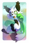 Rating: s
ID: 4016440
Date: 2023-04-26 19:15:41 -0400
Status: active
Score: 7
3_toes 4_fingers ambiguous_gender black_inner_ear border countershade_torso countershading fangs feet feral fingers fur gradient_background green_body green_eyes looking_at_viewer lypha_(metal_oak) multicolored_body open_mouth open_smile pupils semi-anthro simple_background smile solo teeth toes tongue two_tone_body white_body white_border white_fur white_pupils yakalentos post #4016440