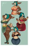 Rating: s
ID: 5599495
Date: 2025-05-26 10:25:31 -0400
Status: active
Score: 16
2023 amora_(myos) anthro antlers big_breasts bottomwear bra breasts butt butt_pose clothing female hair harem_outfit hi_res horn jackalope jwinkz lagomorph mammal multiple_poses pants pose sarong scut_tail short_tail solo tail teal_hair underwear post #5599495