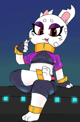 Rating: s
ID: 5381072
Date: 2025-02-18 03:21:29 -0500
Status: active
Score: 5
2020 3_toes 4_fingers anthro bandage bandage_on_face barefoot big_pupils black_bottomwear black_clothing black_gloves black_handwear black_nose black_pants black_shirt black_topwear bottomwear bracelet breasts cigarette clothing collar cyberpunk dedreds ear_piercing eyebrows eyelashes feet female female_anthro fingerless_gloves fingers fur gloves gold_(metal) gold_anklet gold_bracelet gold_collar gold_jewelry half-closed_eyes handwear hi_res holding_cigarette holding_object jewelry lagomorph leporid looking_at_viewer mammal medium_breasts metal_collar midriff narrowed_eyes navel open_mouth pants piercing pink_inner_ear pink_tongue pupils purple_clothing purple_shirt purple_topwear rabbit red_eyes shirt sitting solo toes tongue topwear torn_ear trash_bun_(itsded) white_body white_ears white_eyebrows white_fur post #5381072