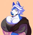 Rating: s
ID: 2387435
Date: 2020-08-27 19:27:01 -0400
Status: active
Score: 24
anthro big_breasts blue_lips blue_nose breasts canid canine canis classical classical_art classical_elements darbo digital_drawing_(artwork) digital_media_(artwork) domestic_dog female grey_eyes hair half-length_portrait hi_res huge_breasts husky hyper hyper_breasts leonardo_da_vinci_(artist) lips looking_at_viewer mammal nipple_outline nordic_sled_dog parody portrait renaissance satanickpaws simple_background solo spitz white_hair post #2387435