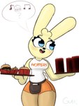 Rating: s
ID: 5581113
Date: 2025-05-18 10:56:01 -0400
Status: active
Score: 5
3:4 amy_hope_(guak) anthro beverage big_breasts blue_eyes blush breasts burger cleavage clothed clothing costume curvy_figure eyelashes female fluffy fluffy_tail food fries fur guak hi_res hooters hooters_uniform lagomorph leporid long_ears mammal musical_note musical_symbol pouch_(clothing) rabbit serving_tray shirt smile solo speech_bubble symbol tail tank_top thick_thighs topwear waiter wide_hips yellow_body yellow_fur post #5581113