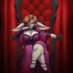 Rating: s
ID: 5528870
Date: 2025-04-25 04:57:11 -0400
Status: active
Score: 30
1:1 big_breasts big_ears blue_eyes breasts brown_hair chair cleavage clothed clothing colored_nails crossed_legs crown dress ears_down eyelashes female footwear furniture goblin green_body green_skin grey_nails hair hair_over_eye headgear hi_res high_heels huge_breasts humanoid humanoid_pointy_ears imaginaricide long_hair looking_at_viewer markings mole_(marking) mole_on_breast nails narrowed_eyes pivoted_ears pointy_ears purple_clothing purple_dress purple_footwear purple_shoes shoes short_stack sitting smile solo thick_thighs throne tiara wide_hips yellow_sclera post #5528870