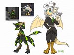 Rating: s
ID: 5568145
Date: 2025-05-12 22:03:36 -0400
Status: active
Score: 30
ambiguous_gender anthro avali aviator_goggles bai_ling biped black_body black_bottomwear black_clothing black_feathers black_pants black_topwear blue_eyes boots bottomwear claws clothing digitigrade dragon duo eyewear eyewear_on_head fake_ears fake_rabbit_ears feathered_wings feathers finger_claws footwear goggles goggles_on_head hi_res hydrowing looking_at_another membrane_(anatomy) membranous_wings mo_hui mythological_creature mythological_scalie mythology pants pupils scalie shaded shoes signature simple_background slit_pupils smile starbound striped_feathers tail toe_claws topwear white_background winged_arms wings yellow_body post #5568145