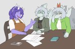 Rating: s
ID: 4908412
Date: 2024-07-09 18:52:26 -0400
Status: active
Score: 6
absurd_res amber_(snoot_game) anthro blue_body calculator cavemanon_studios ceratopsian chair clothed clothing deftones desk dinosaur facial_horn female furniture green_(snoot_game) green_eyes grey_hair group hair hi_res horn hyuvevo jacket math orange_eyes ornithischian overalls pencil_(object) prehistoric_species pterodactylus pterosaur purple_body purple_hair reptile scalie sera_(snoot_game) simple_background sitting snoot_game table topwear triceratops trio white_background wings post #4908412