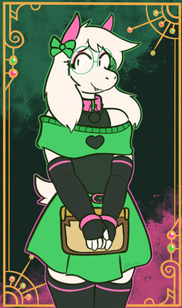 Rating: s
ID: 5754332
Date: 2025-08-03 18:57:37 -0400
Status: active
Score: 158
absurd_res accessory anthro armwear belt_buckle bottomwear bovid bow_ribbon buckle caprine clothed clothing crossdressing deltarune eyewear fangs femboy glasses goat hair_accessory hair_bow hair_ribbon hi_res horn legwear male mammal ralsei ribbons skirt solo stockings stratica tail teeth thigh_highs undertale_(series) post #5754332