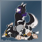 Rating: s
ID: 3301380
Date: 2022-04-26 16:18:03 -0400
Status: active
Score: 67
anthro black_hair canid canine canis clock clothed clothing conditional_dnp digital_media_(artwork) domestic_dog dreadlocks duo equid equine femboy hair hair_jewelry hi_res husky kino_strife lemonkyubun male mammal multicolored_hair nordic_sled_dog pattern_clothing purple_eyes simple_background smile spitz striped_clothing stripes watch yellow_eyes zahk_(knight) zebra post #3301380