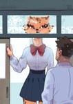 Rating: s
ID: 4025550
Date: 2023-05-01 05:14:03 -0400
Status: active
Score: 224
absurd_res akino_(el-k) anthro artist_logo bodily_fluids bow_tie breasts brown_eyes brown_hair brown_spots cheek_tuft cheetah chest_tuft claws clothed clothing digital_media_(artwork) distorted_vision door doorway duo el-k facial_tuft felid feline female fingers fur hair half-closed_eyes hand_on_door hi_res holding_object human inside kouda_(el-k) larger_female logo lol_comments looking_up male mammal markings mottled_glass narrowed_eyes open_mouth rear_view red_bow_tie school_uniform shirt size_difference smaller_male smile spots spotted_body spotted_fur standing sweat tongue topwear tuft uniform watermark white_clothing white_shirt white_topwear window yellow_body yellow_fur post #4025550